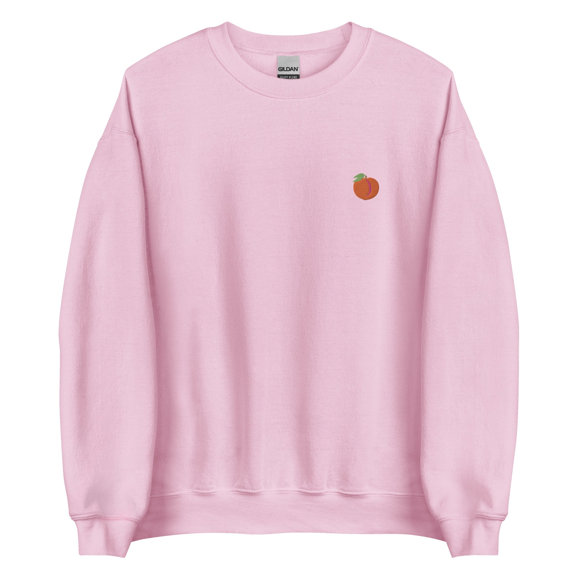 Peach Emoji Embroidered Unisex Sweatshirt