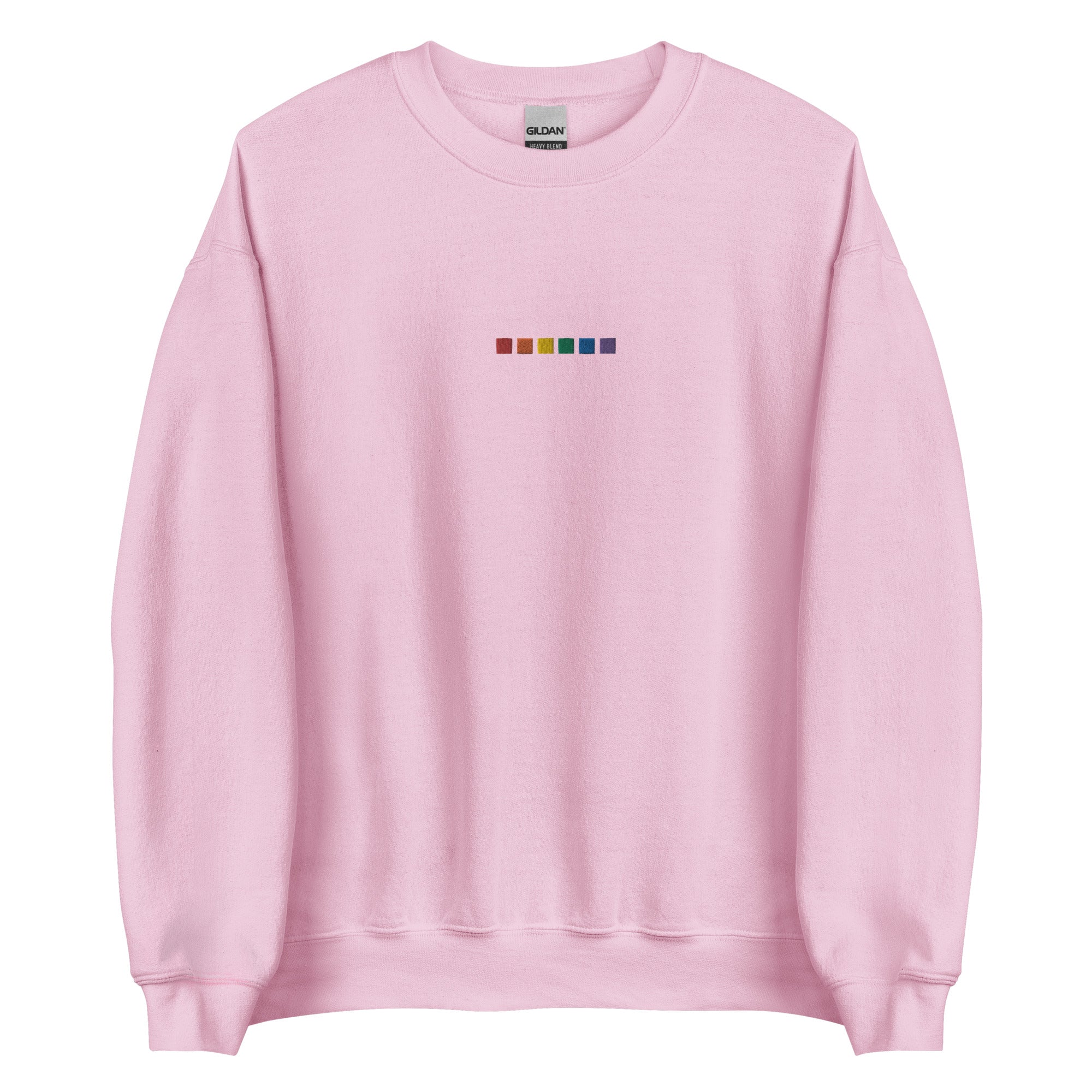 Rainbow Squares Embroidered Unisex Sweatshirt