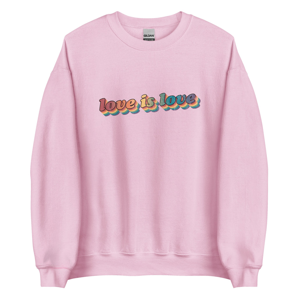 Retro Love is Love Unisex Sweatshirt