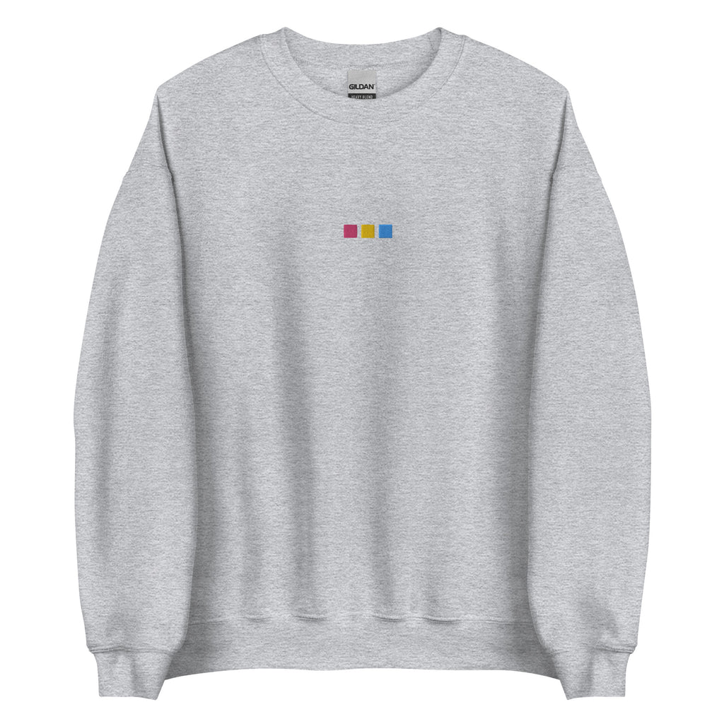 Pansexual Squares Embroidered Unisex Sweatshirt