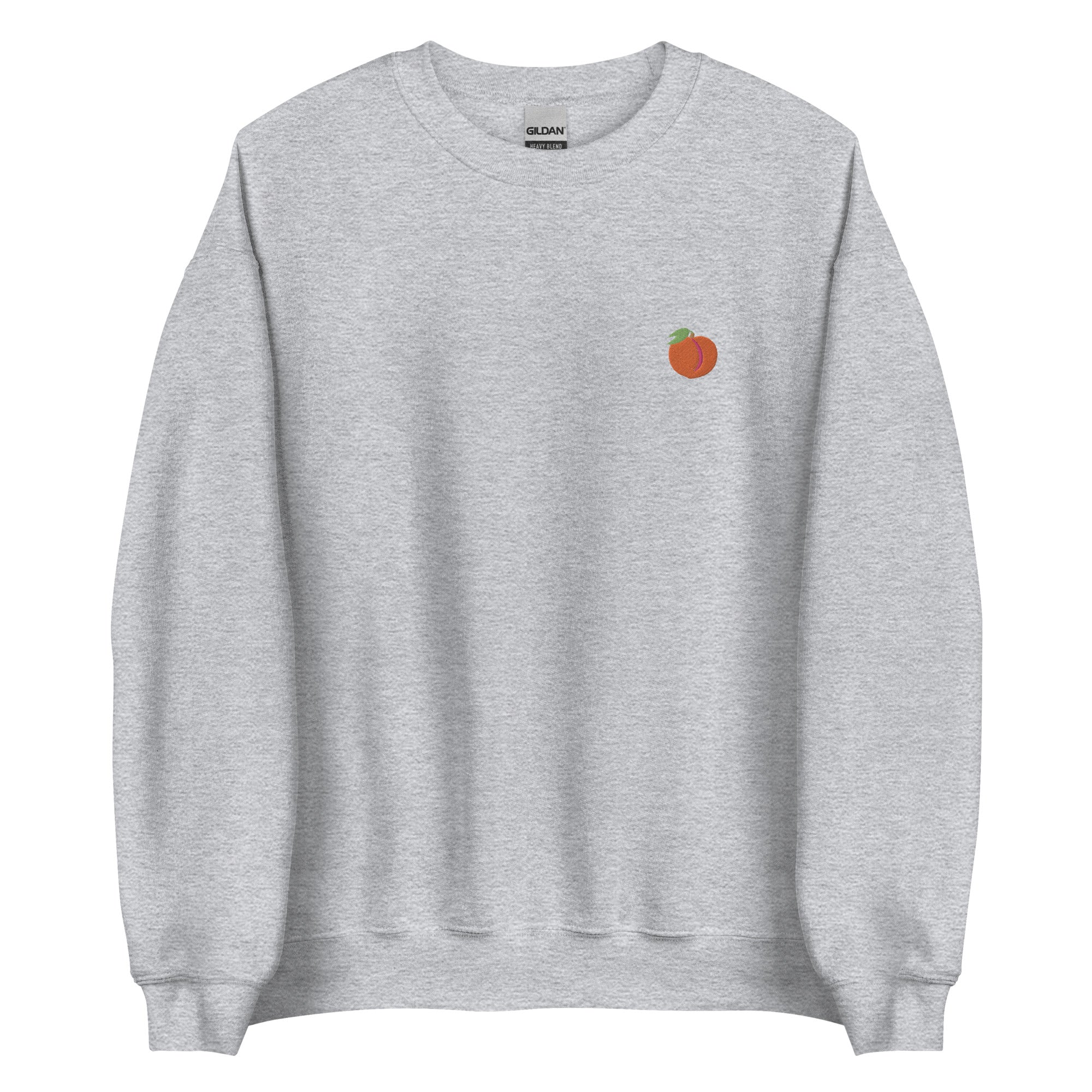 Peach Emoji Embroidered Unisex Sweatshirt
