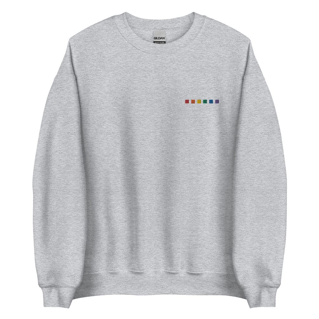 Rainbow Squares - Left Chest Unisex Sweatshirt