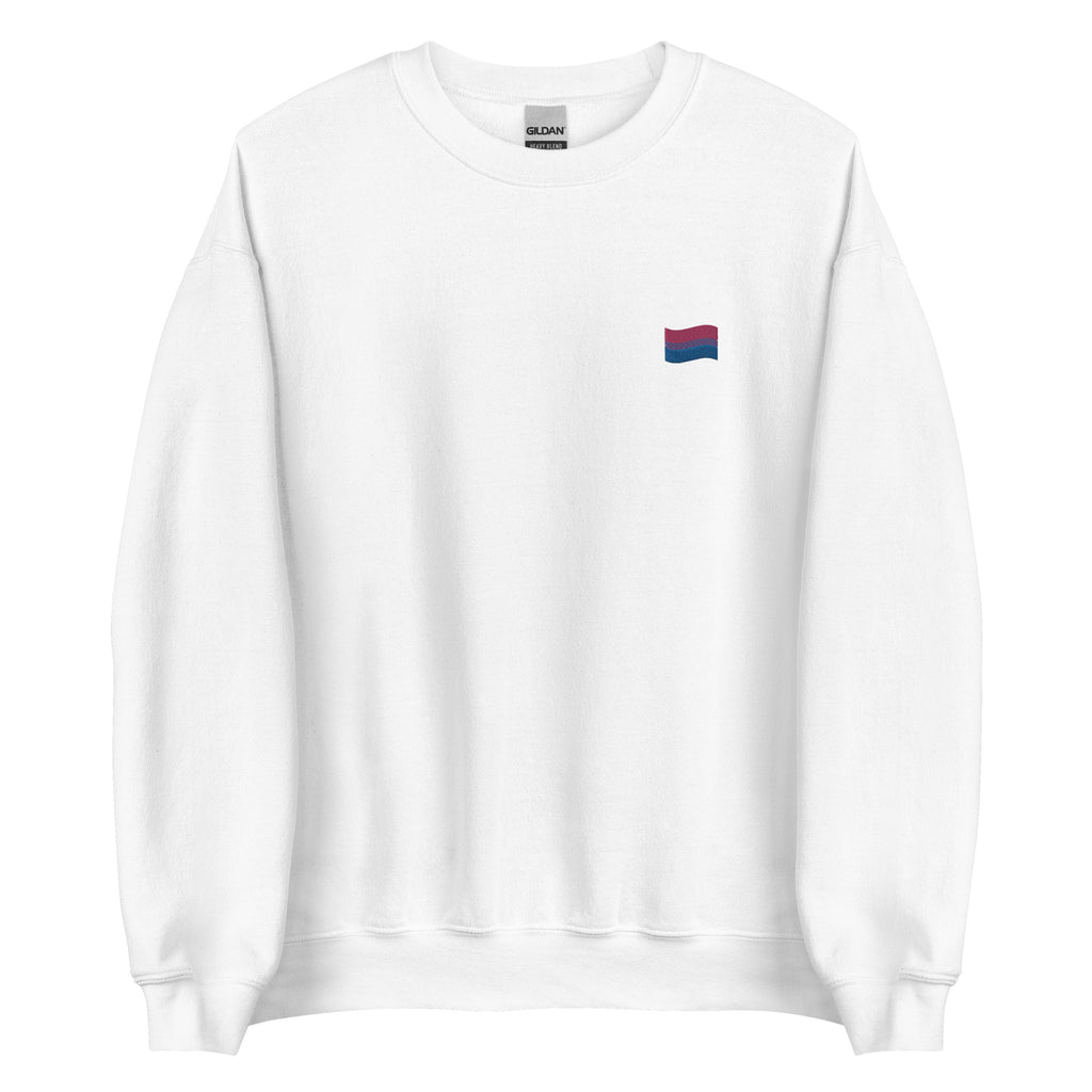 Bisexual Flag Embroidered Unisex Sweatshirt