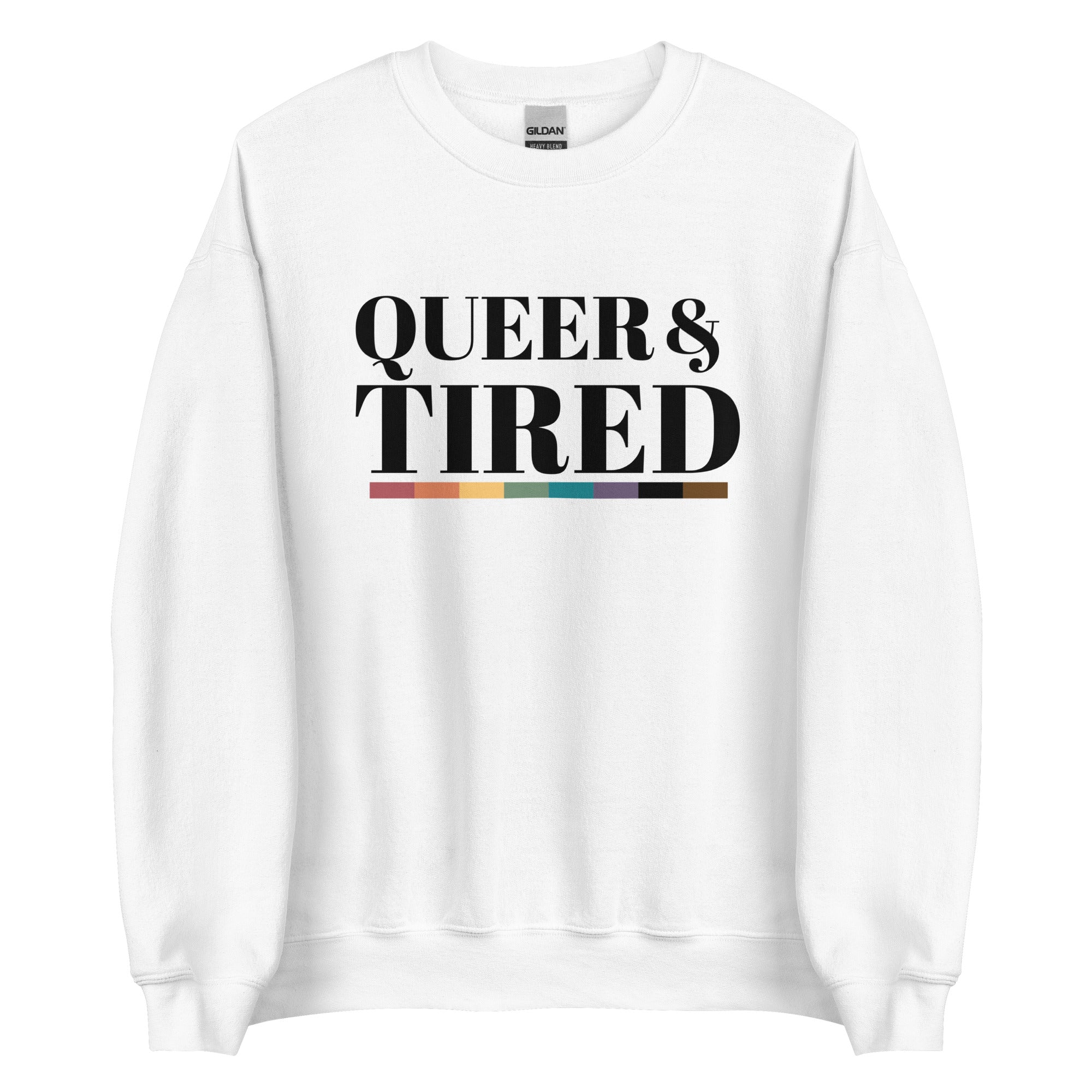 Sudadera unisex Queer &amp; Tired