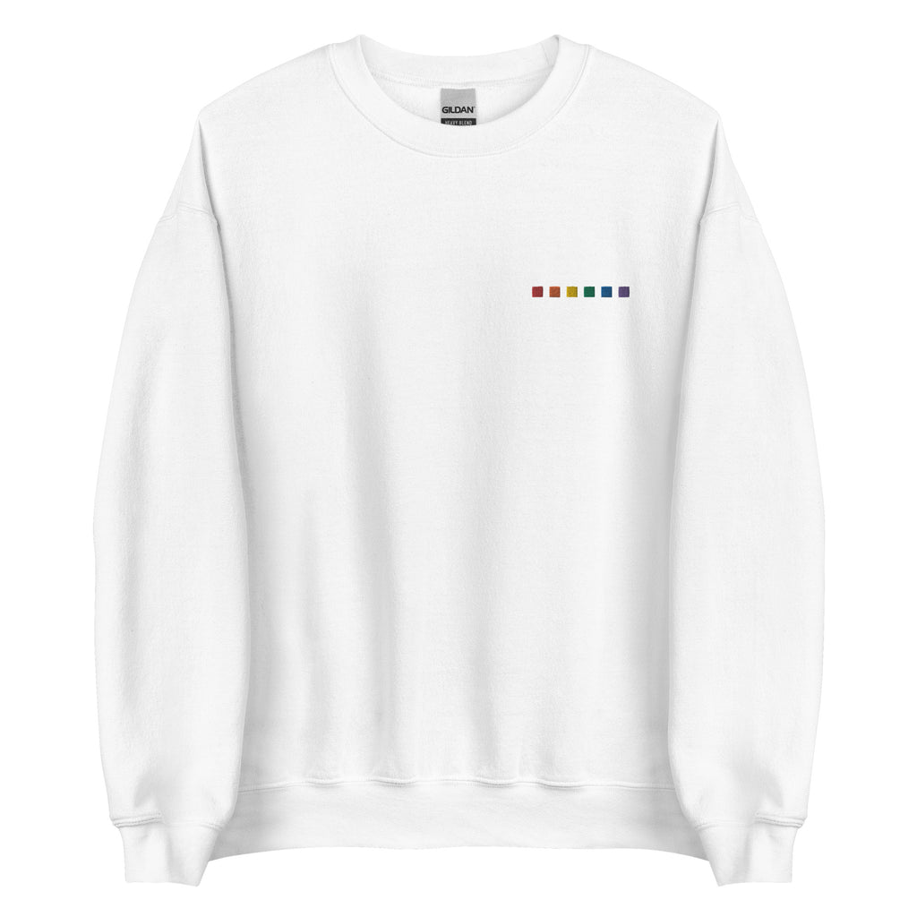 Rainbow Squares - Left Chest Unisex Sweatshirt