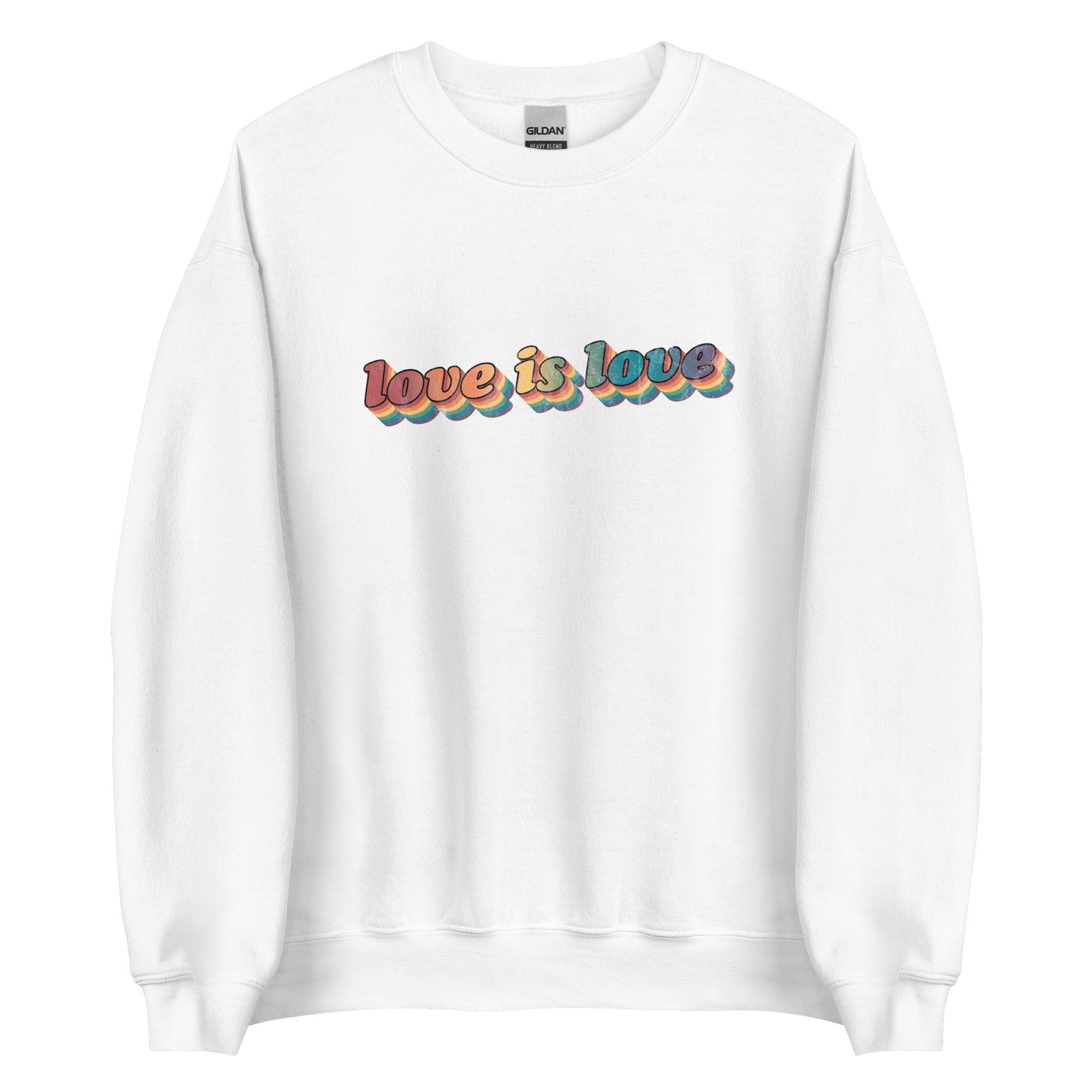 Sudadera unisex retro Love is Love