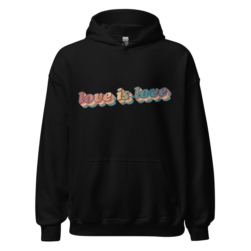 Retro Love is Love Unisex Hoodie