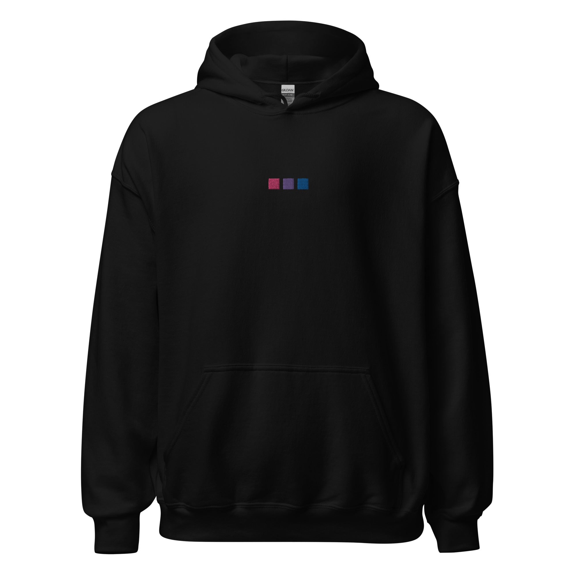 Bisexual Squares Embroidered Unisex Hoodie