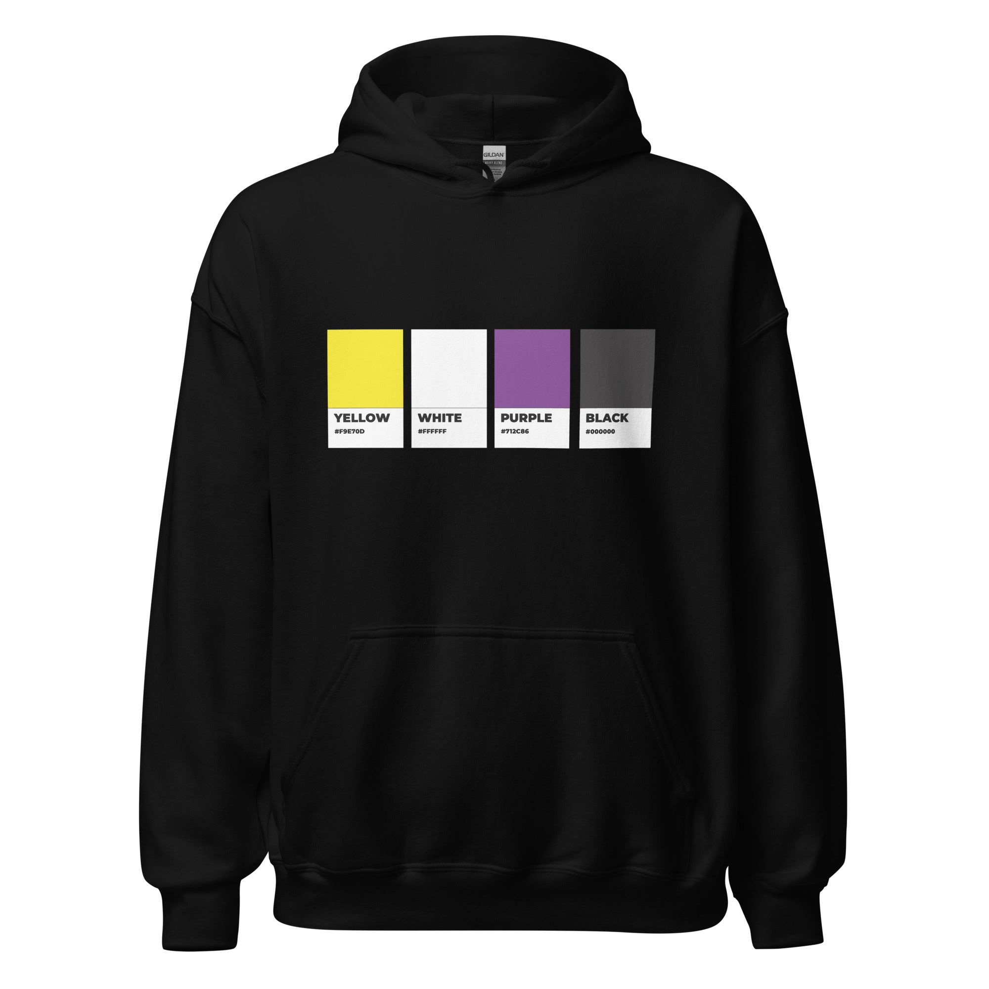 Non-Binary Colors Swatch Unisex Hoodie