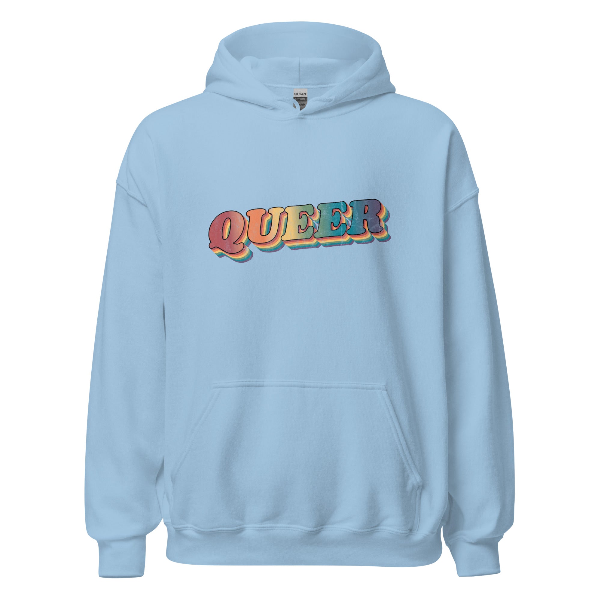 Sudadera unisex con capucha retro queer