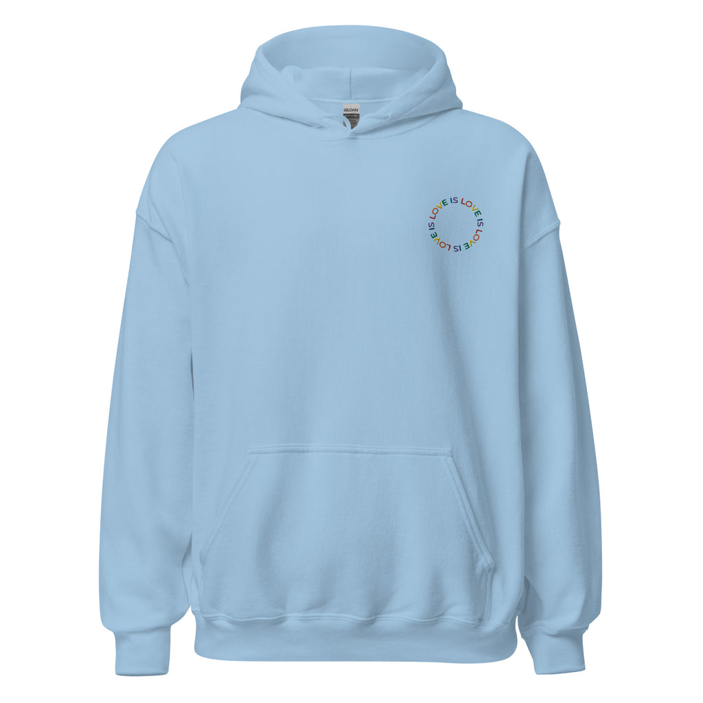 Love is Love Embroidered Unisex Hoodie