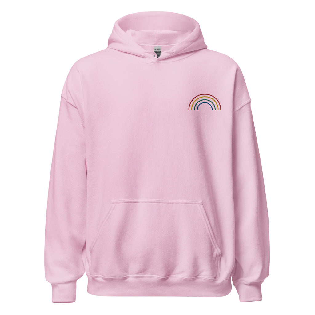 Rainbow Arch Embroidered Unisex Hoodie