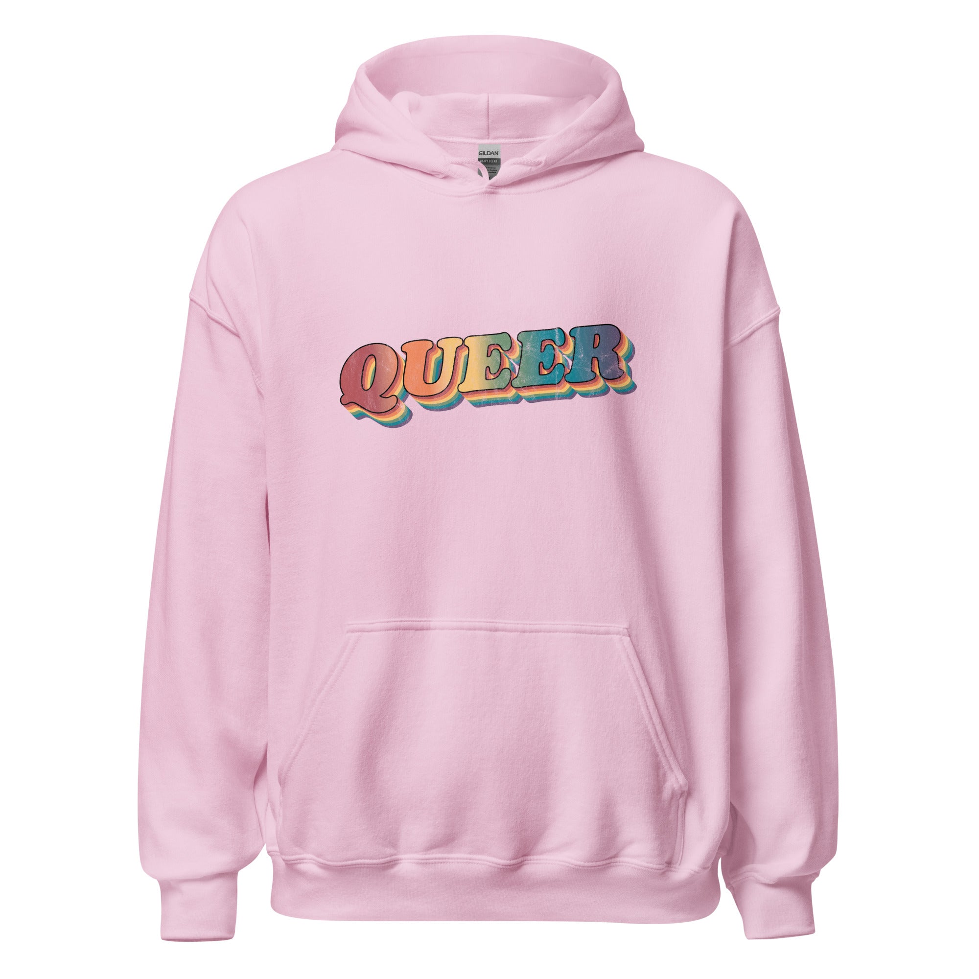 Sudadera unisex con capucha retro queer