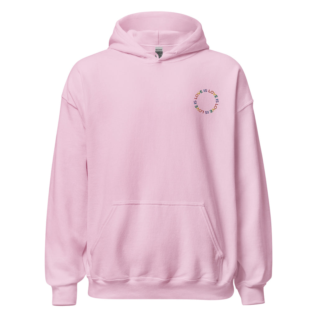 Love is Love Embroidered Unisex Hoodie