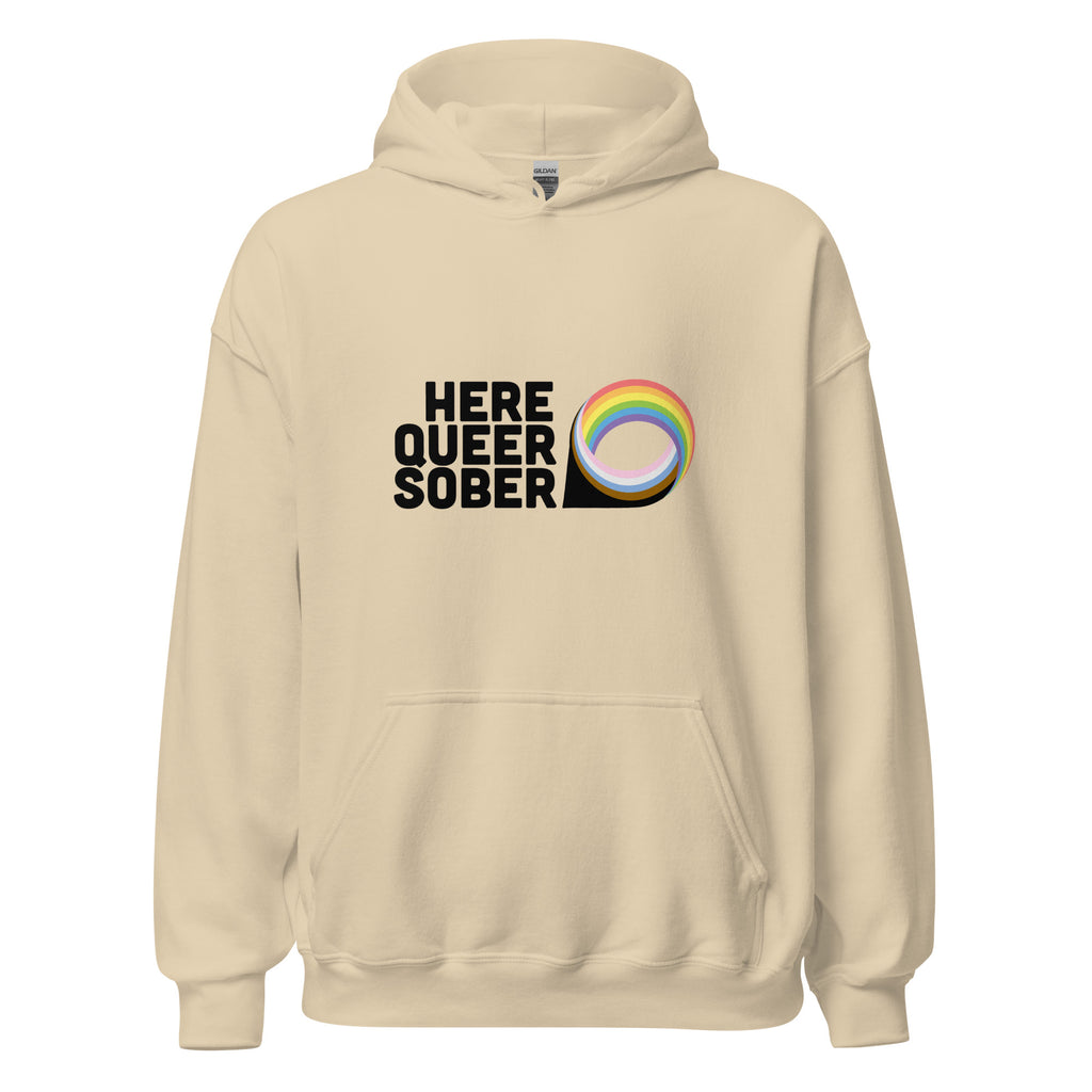 Sudadera unisex sobria queer de Here