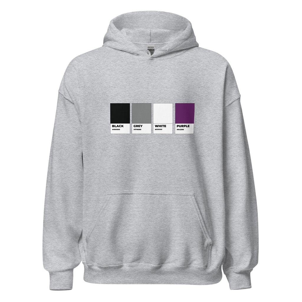 Asexual Colors Swatch Unisex Hoodie