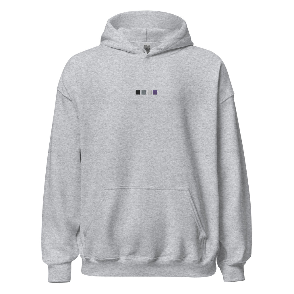 Asexual Squares Embroidered Unisex Hoodie