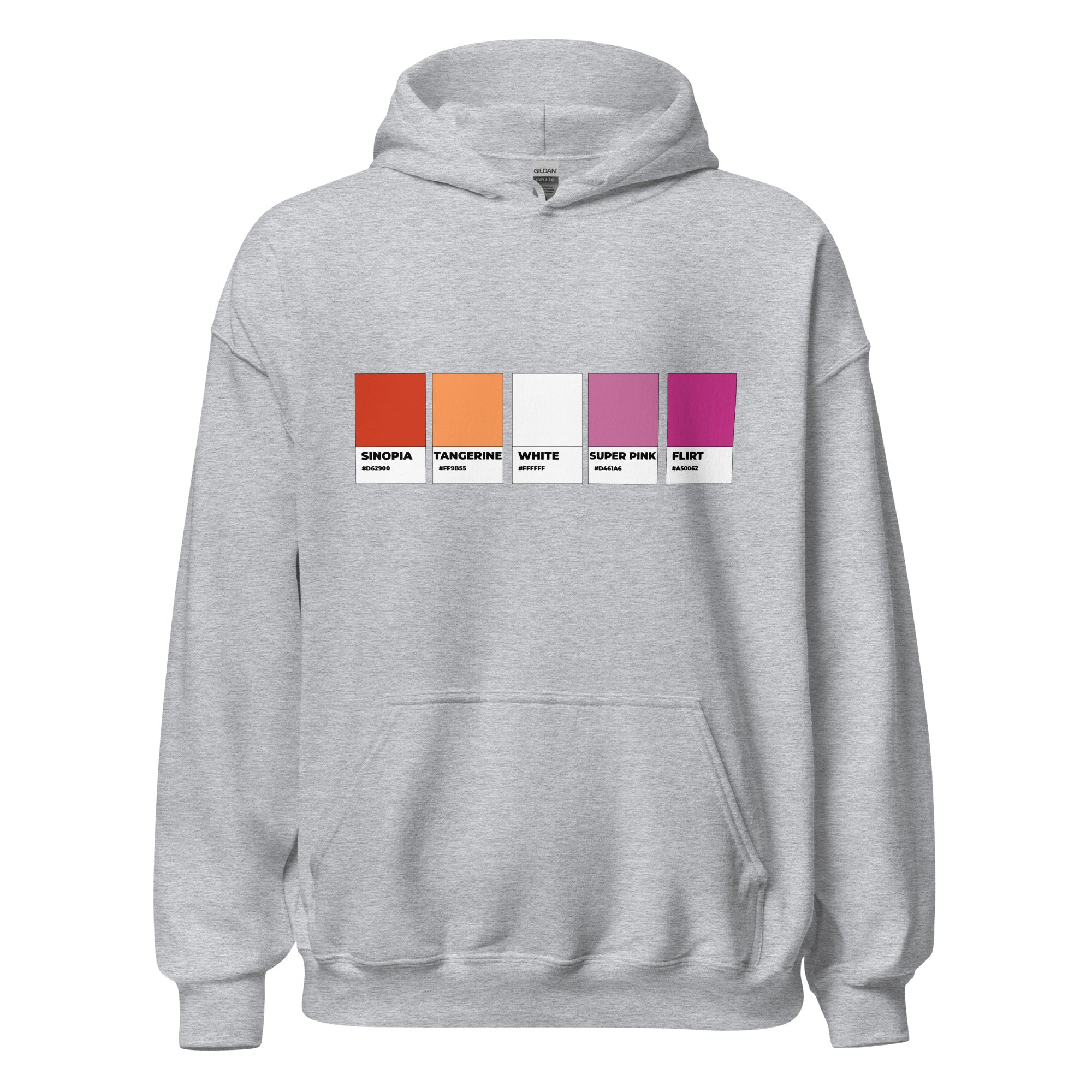 Lesbian Colors Swatch Unisex Hoodie
