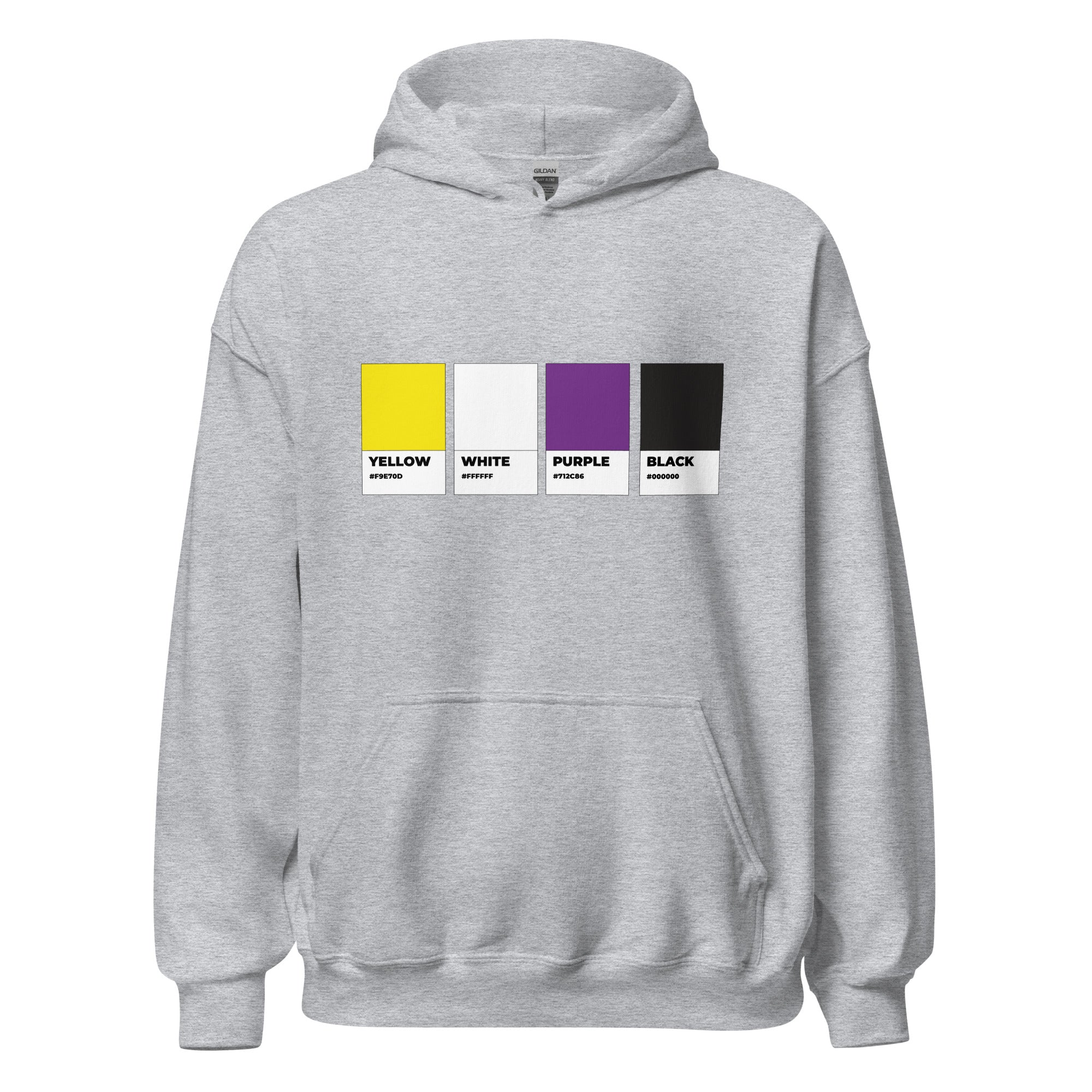 Non-Binary Colors Swatch Unisex Hoodie