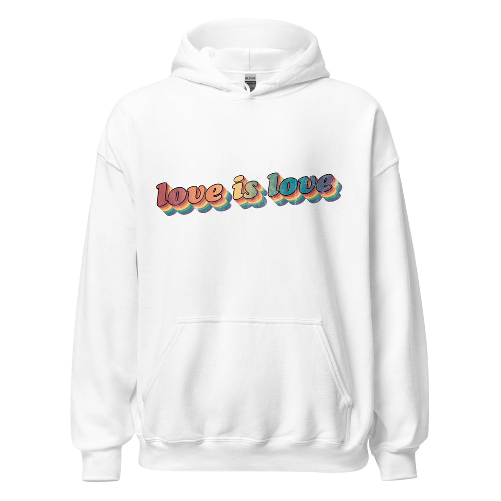 Retro Love is Love Unisex Hoodie