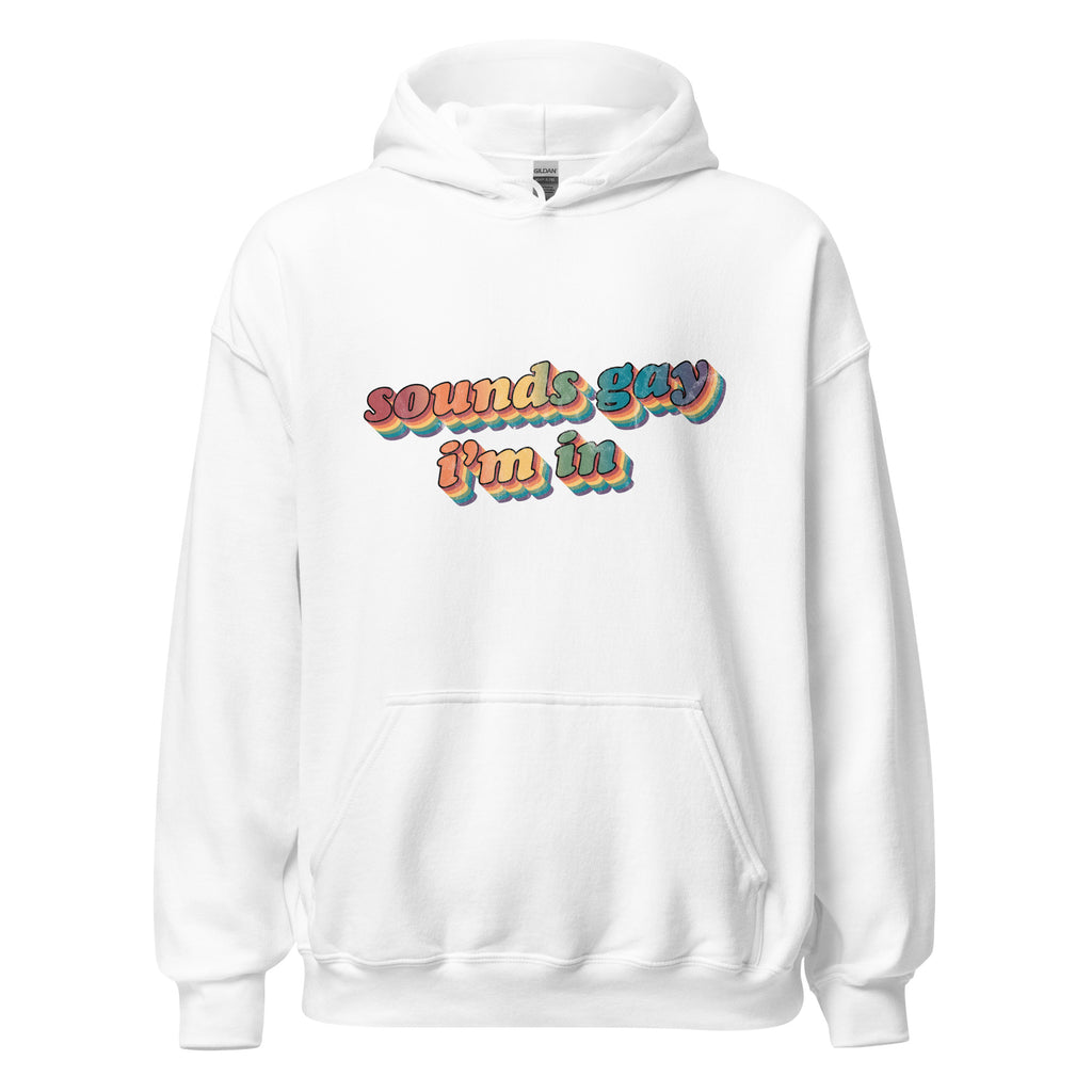 Retro Sounds Gay I'm In Unisex Hoodie