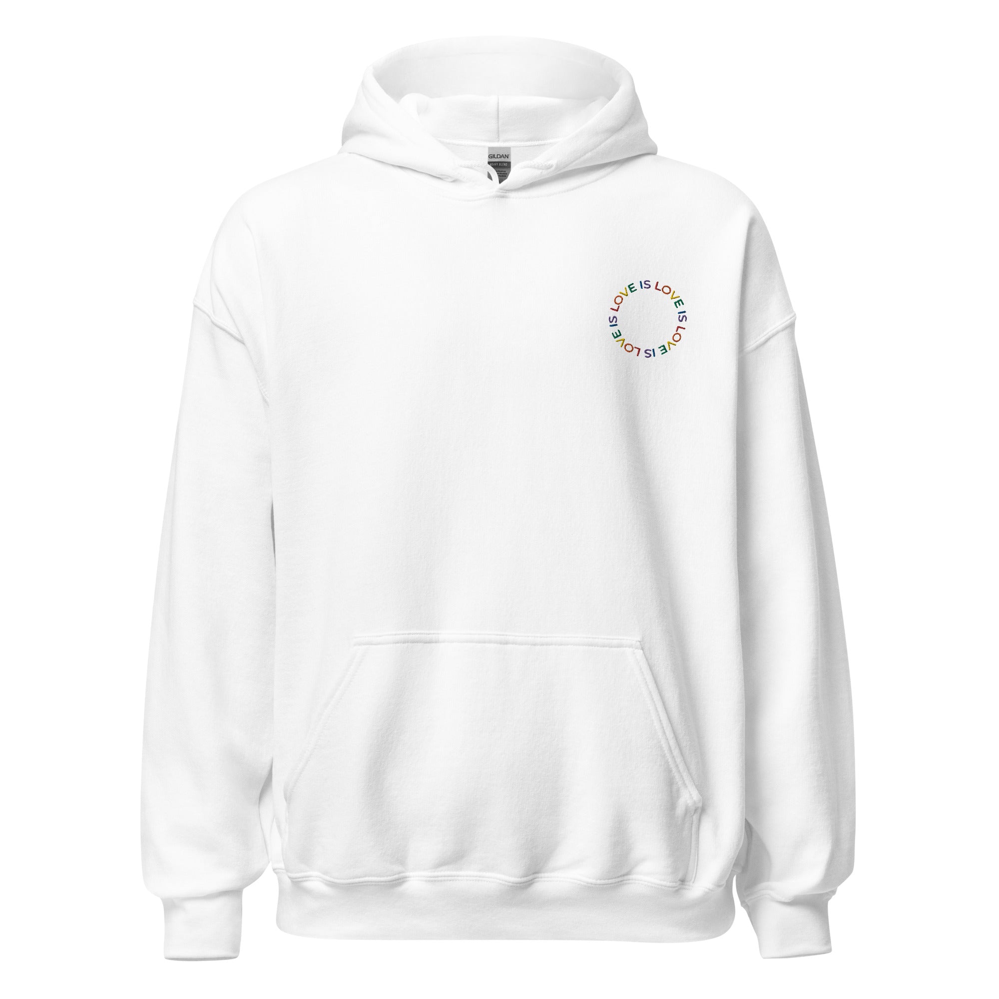 Love is Love Embroidered Unisex Hoodie