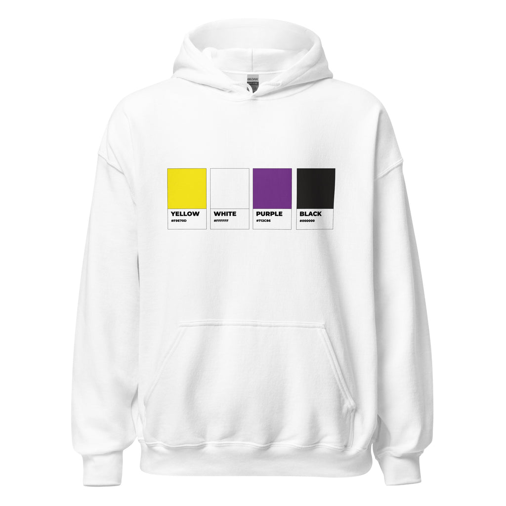 Non-Binary Colors Swatch Unisex Hoodie