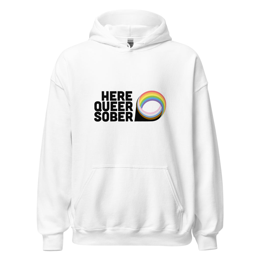 Sudadera unisex sobria queer de Here