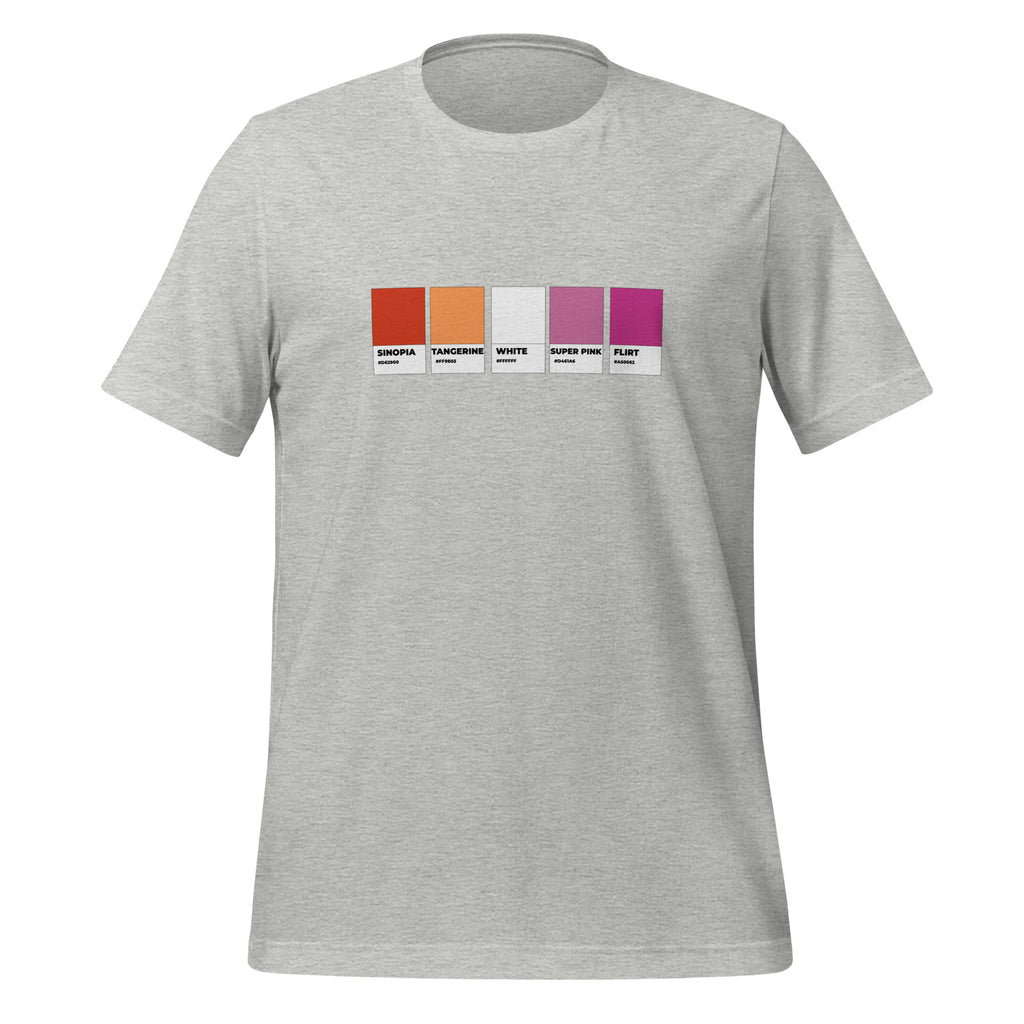 Lesbian Colors Swatch Unisex T-Shirt