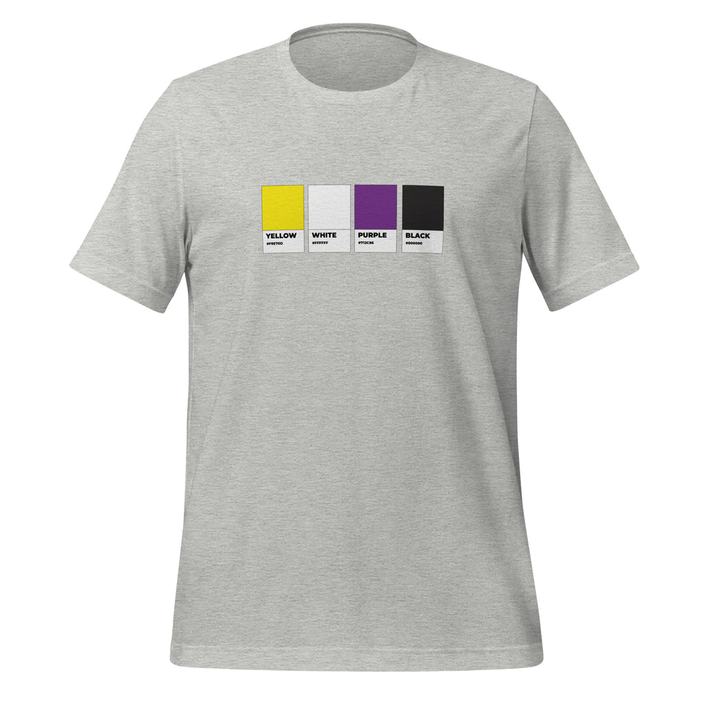 Non-Binary Colors Swatch Unisex T-Shirt