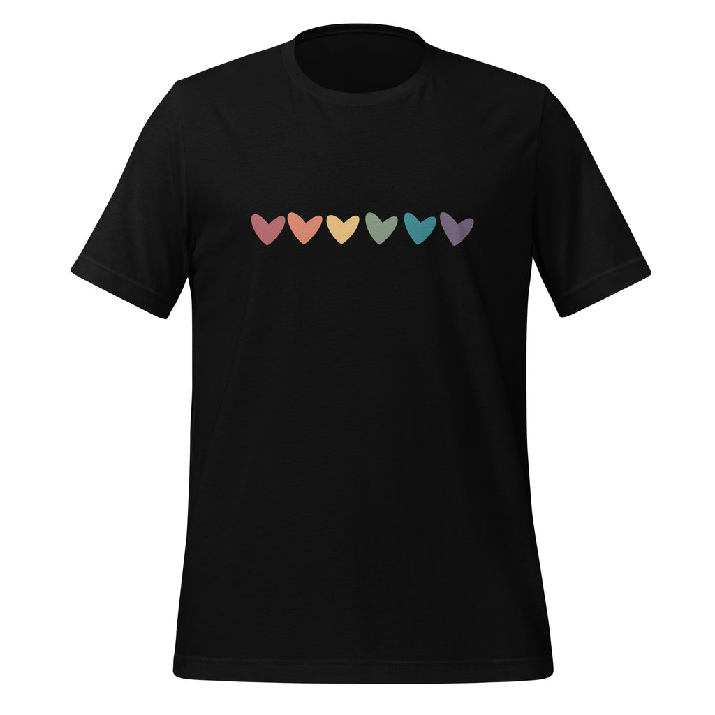 Rainbow Hearts Unisex T-Shirt