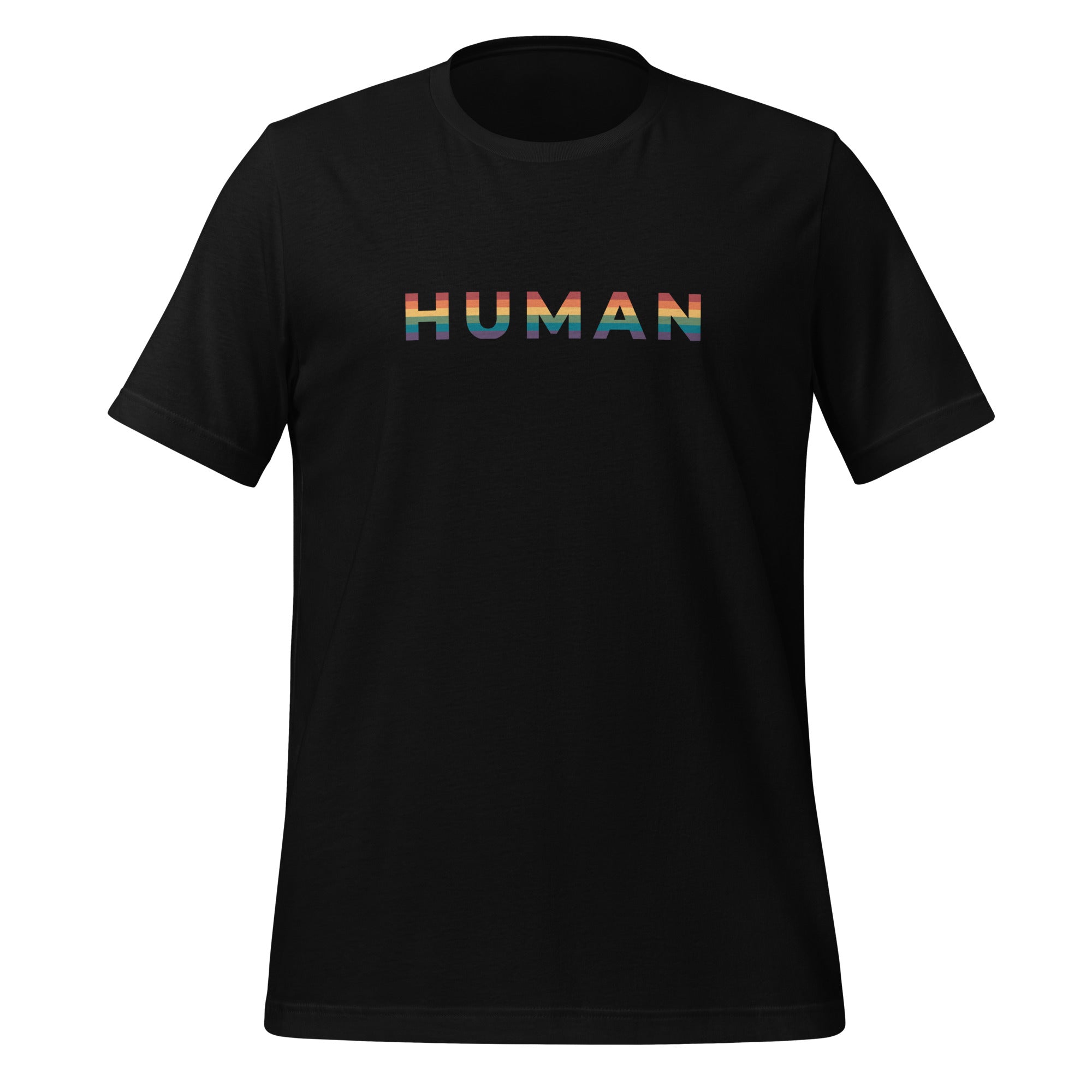 Camiseta unisex con el arcoíris humano