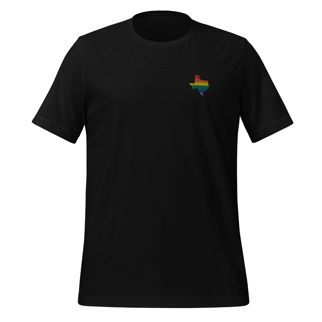 Texas Rainbow Embroidered Unisex T-Shirt