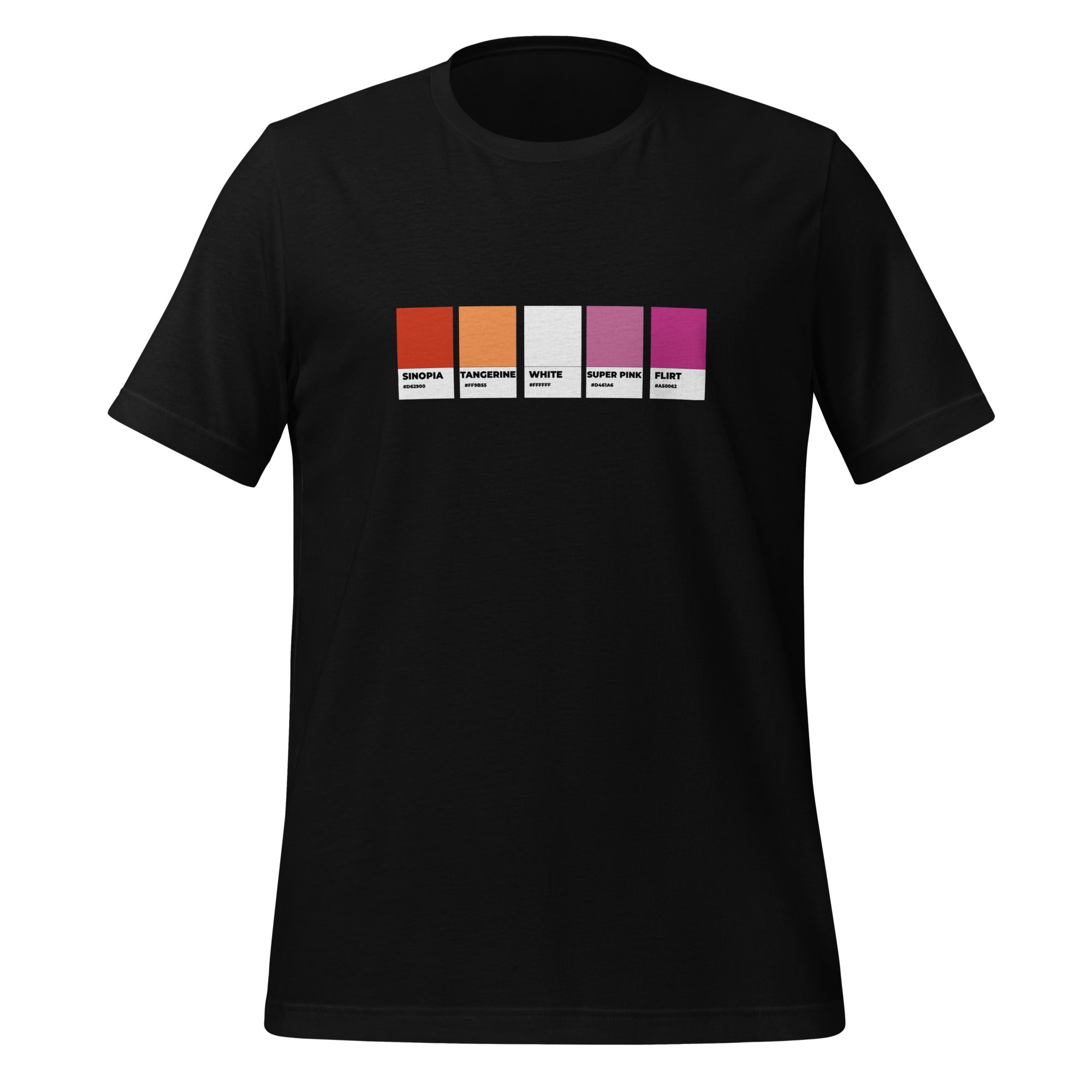 Lesbian Colors Swatch Unisex T-Shirt