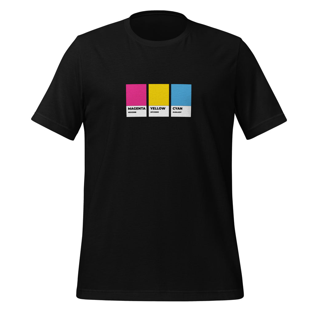 Pansexual Colors Swatch Unisex T-Shirt