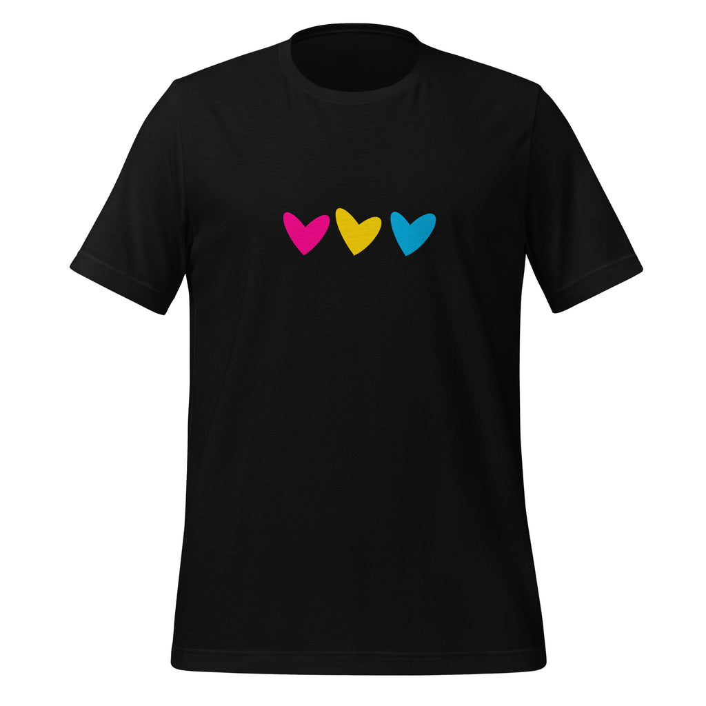 Pansexual Hearts Unisex T-Shirt