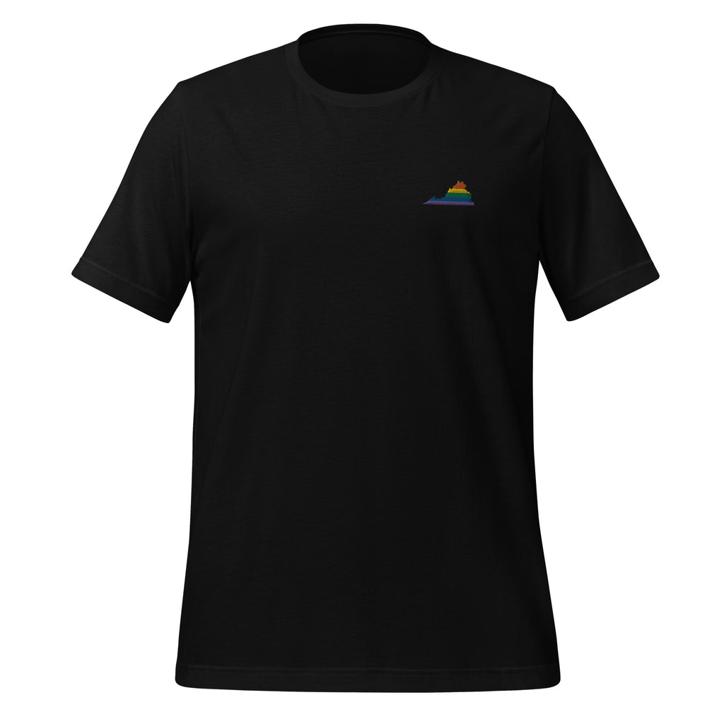 Virginia Rainbow Embroidered Unisex T-Shirt