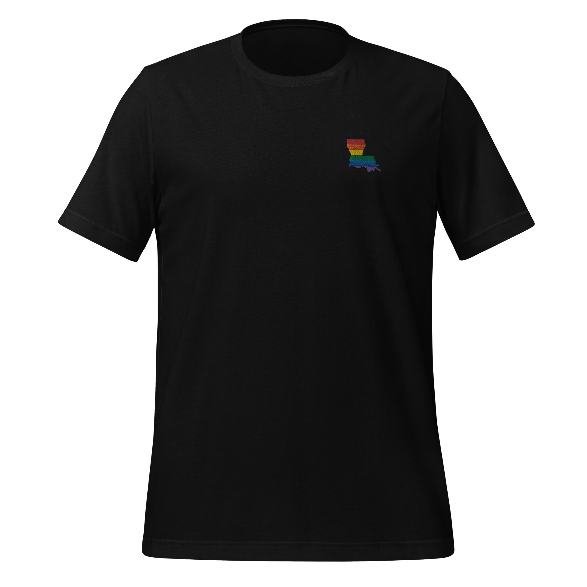 Louisiana Rainbow Embroidered Unisex T-Shirt