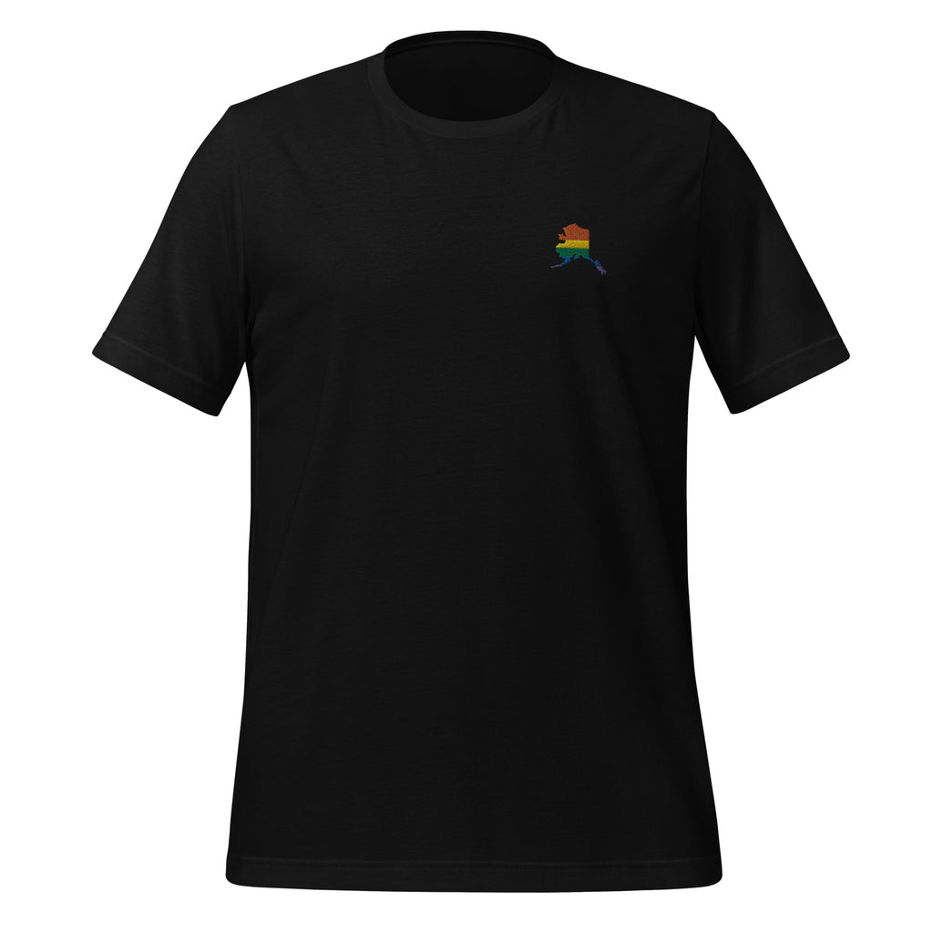 Alaska Rainbow Embroidered Unisex T-Shirt