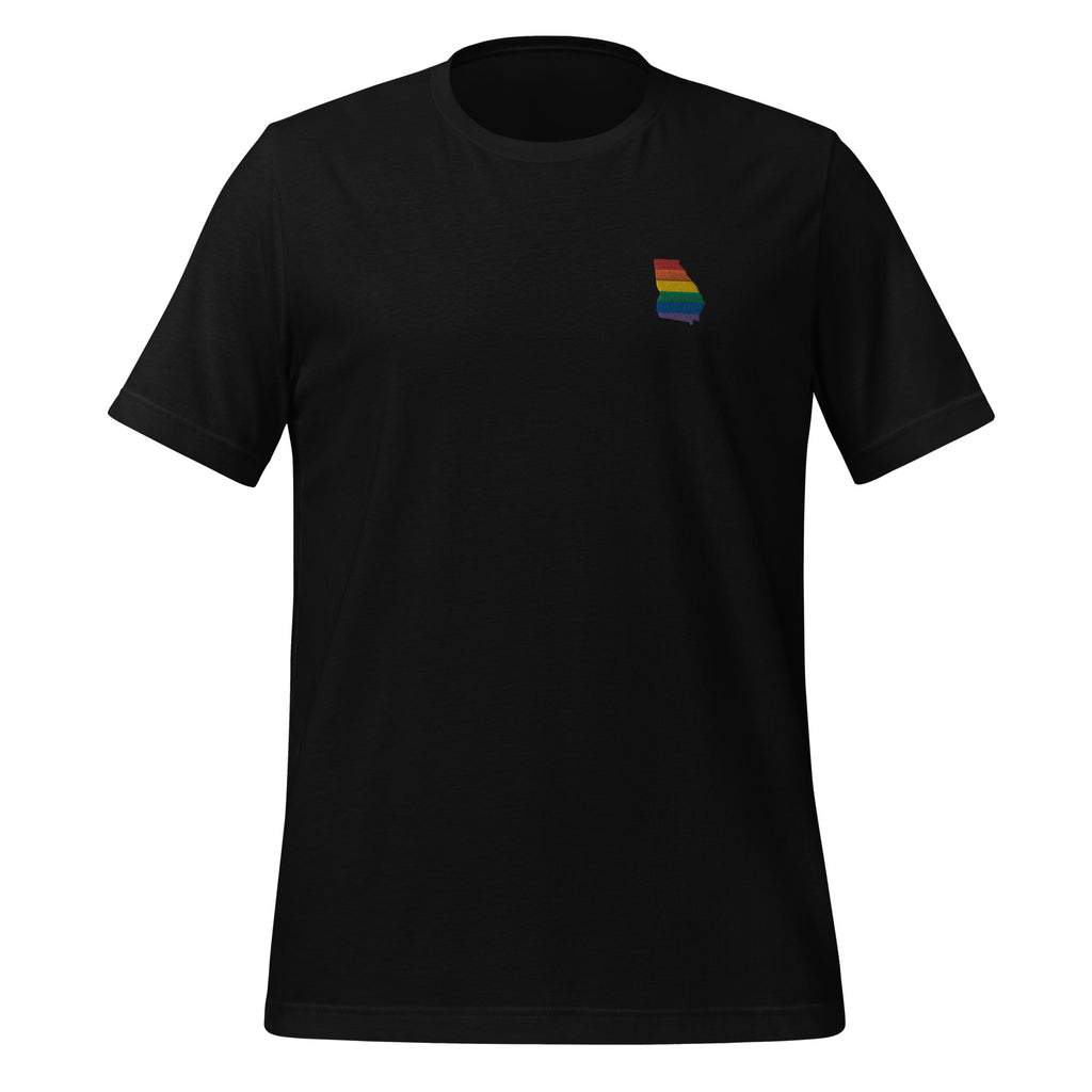 Georgia Rainbow Embroidered Unisex T-Shirt