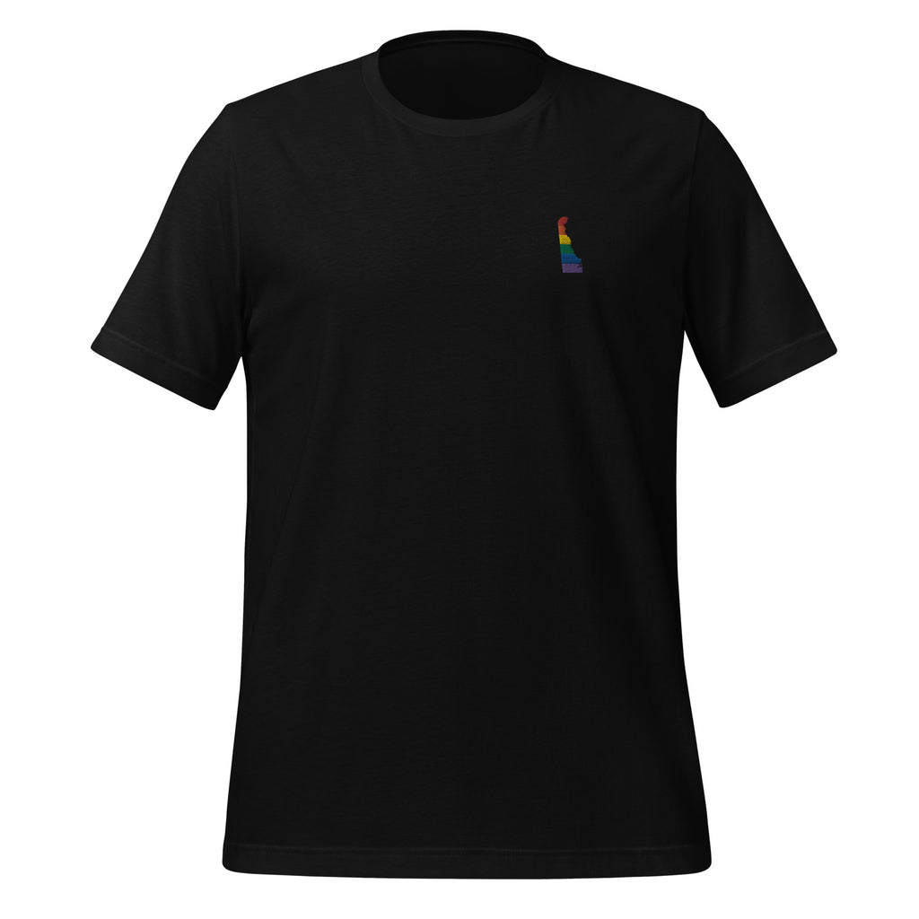 Delaware Rainbow Embroidered Unisex T-Shirt