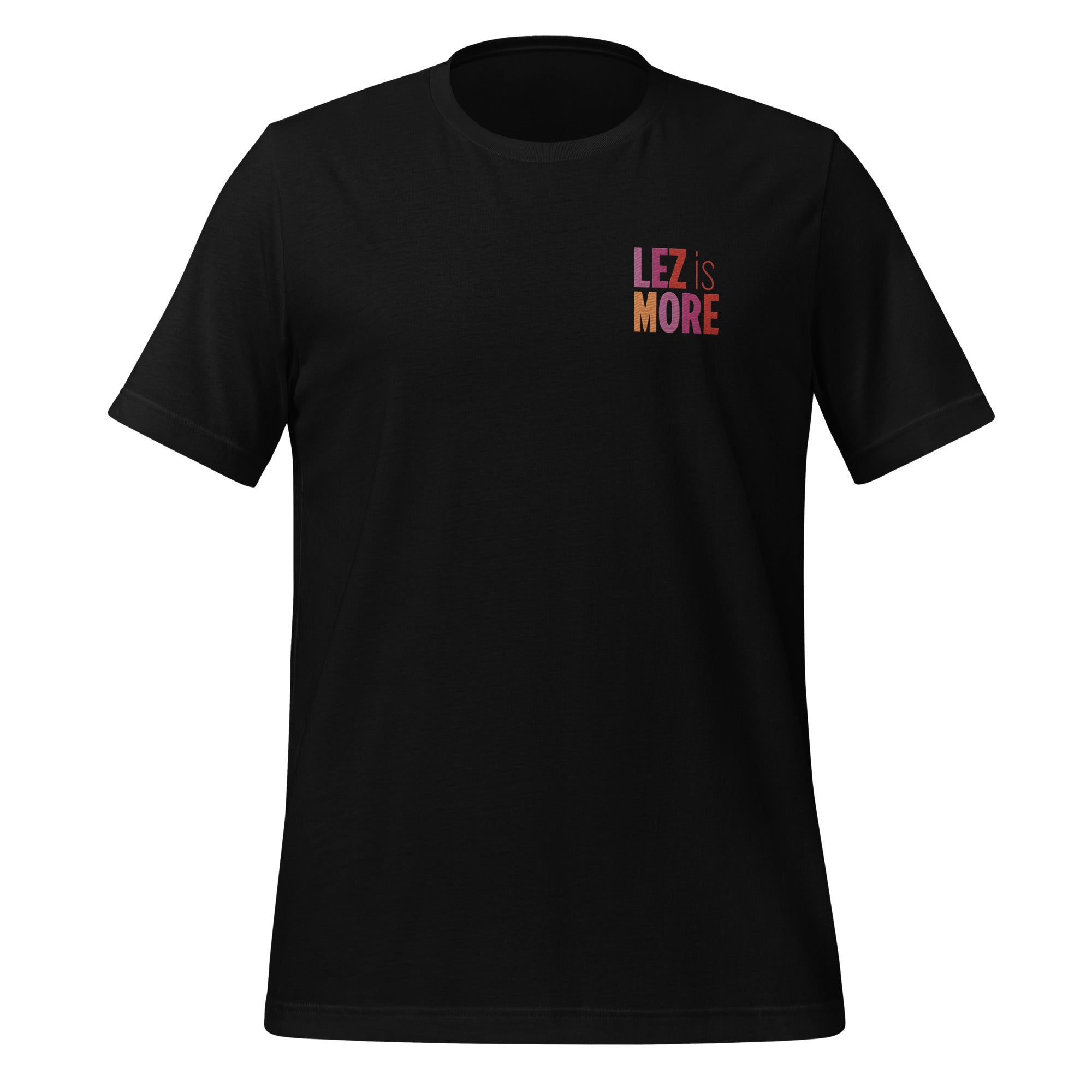 Camiseta unisex bordada Lez is More