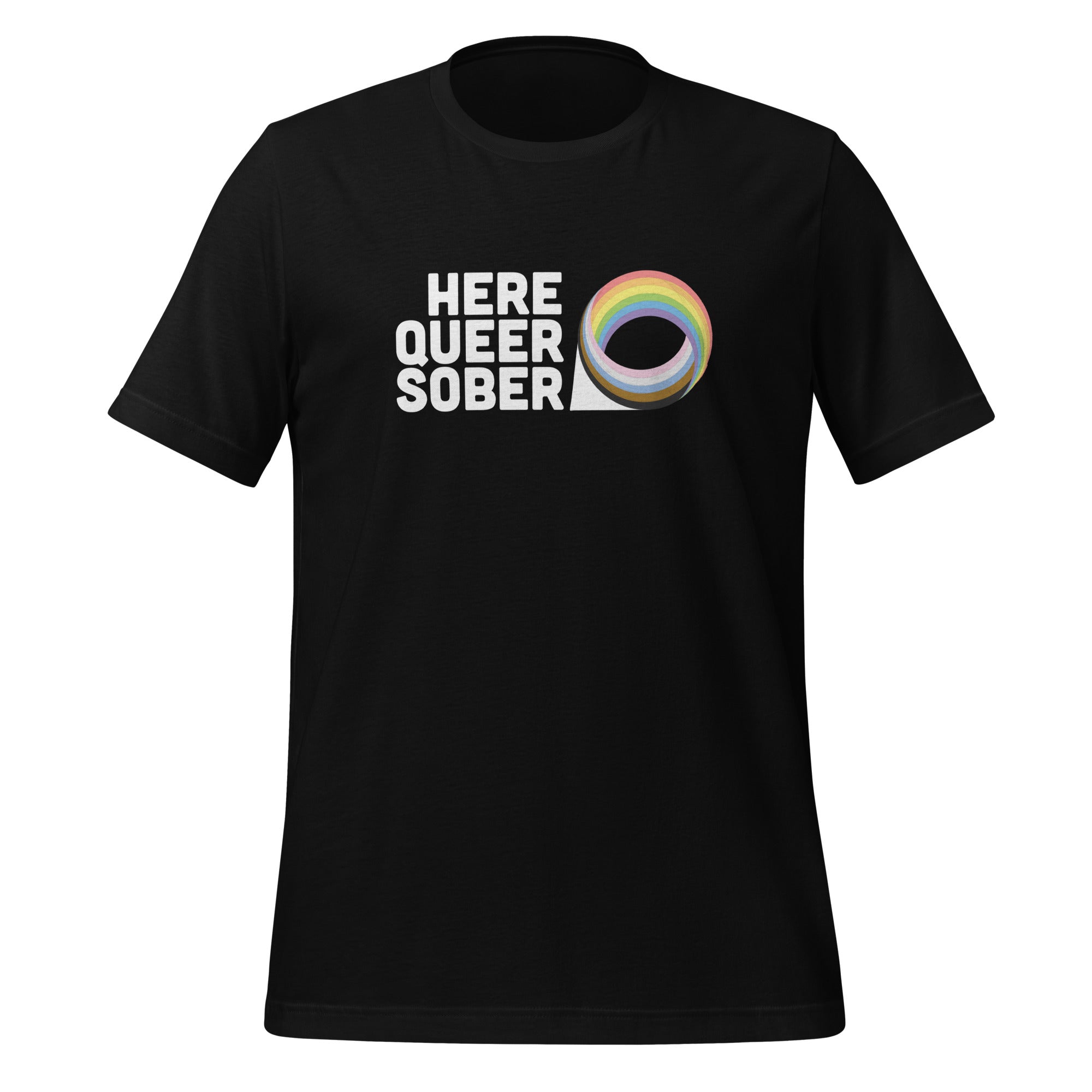 Camiseta unisex sobria queer de Here