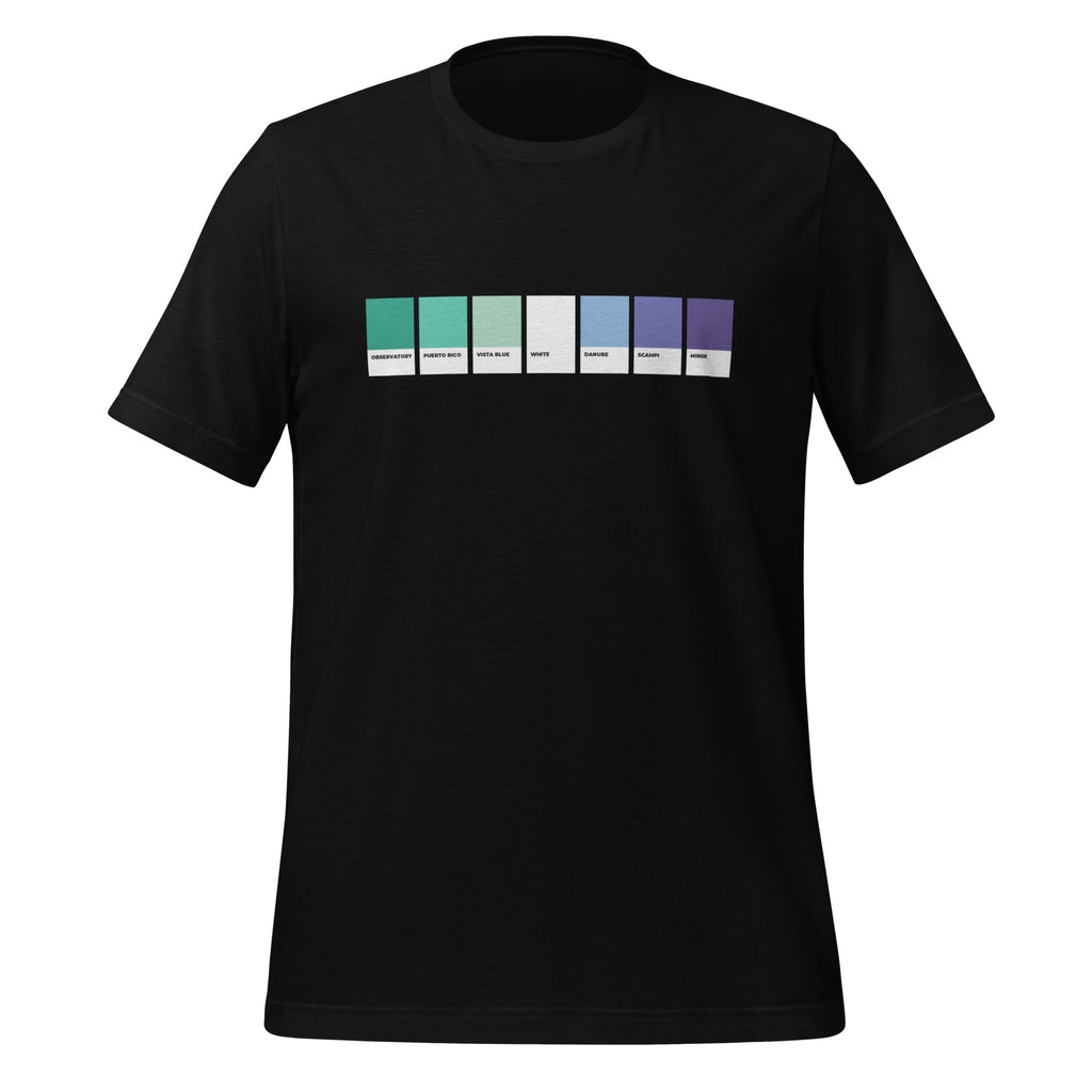 Camiseta unisex con muestra de colores de Men Loving Men