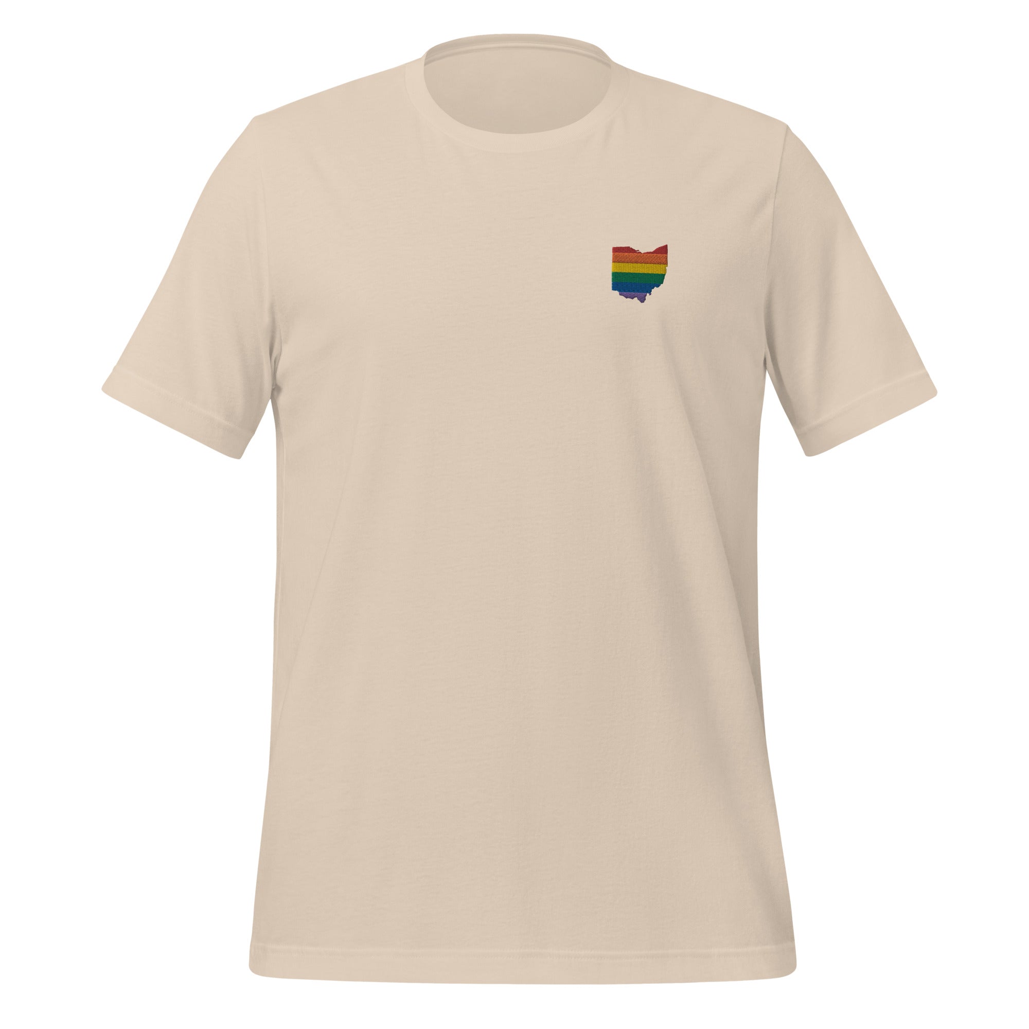 Ohio Rainbow Embroidered Unisex T-Shirt