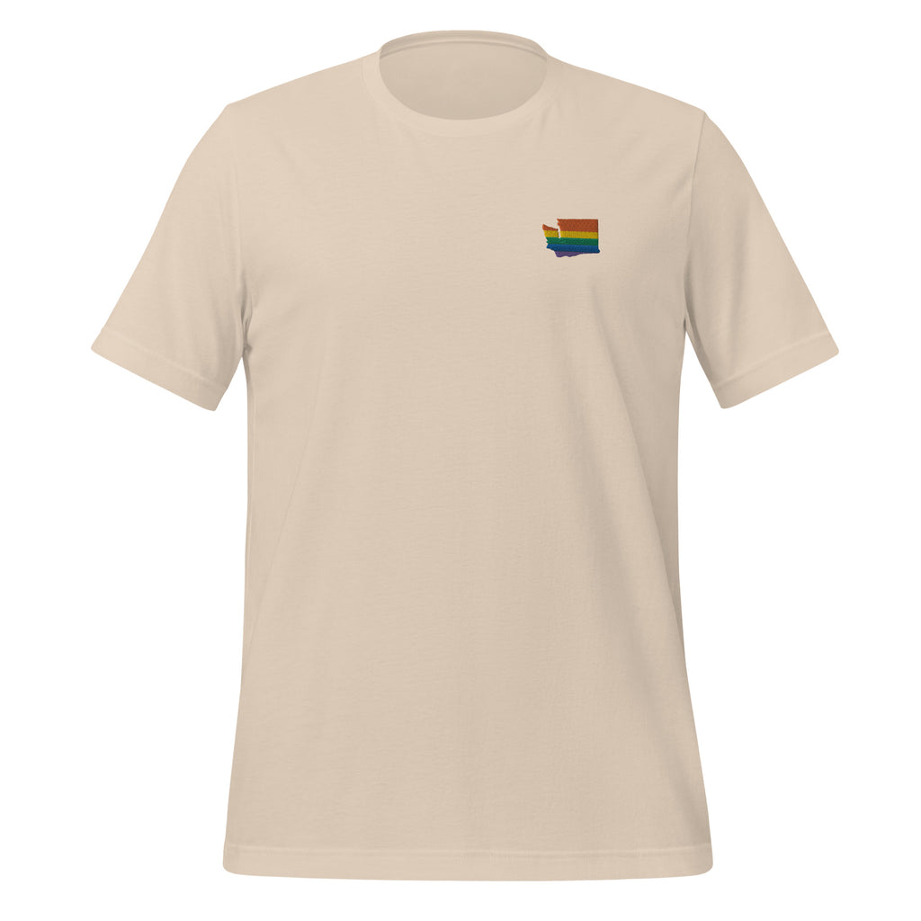 Washington Rainbow Embroidered Unisex T-Shirt