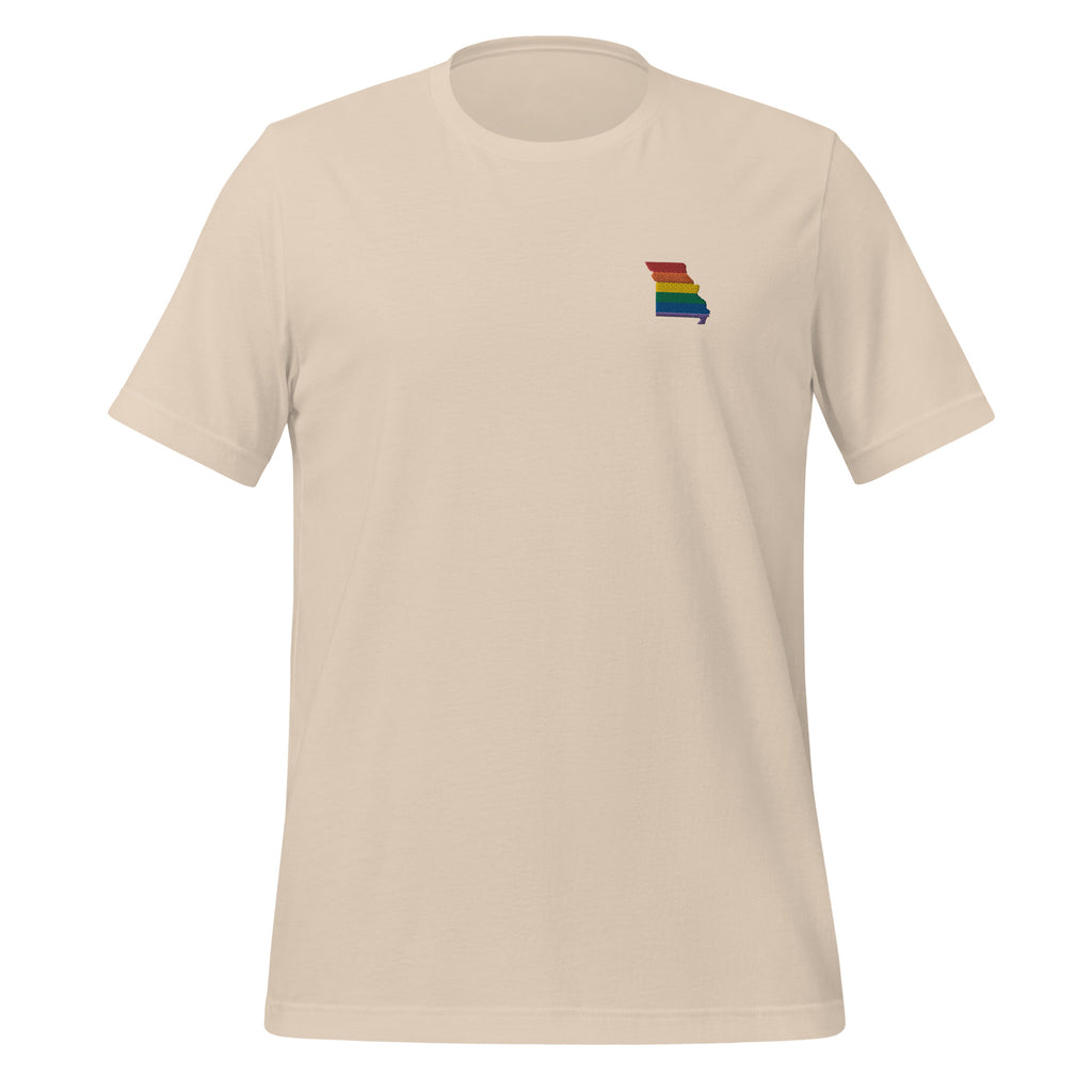 Missouri Rainbow Embroidered Unisex T-Shirt