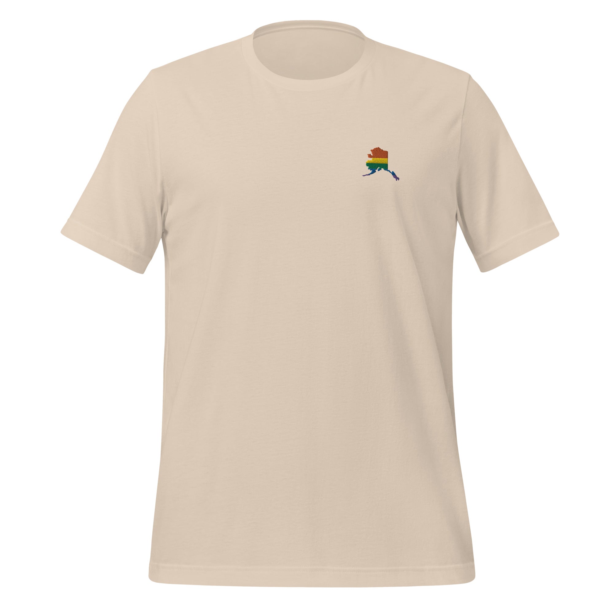 Alaska Rainbow Embroidered Unisex T-Shirt
