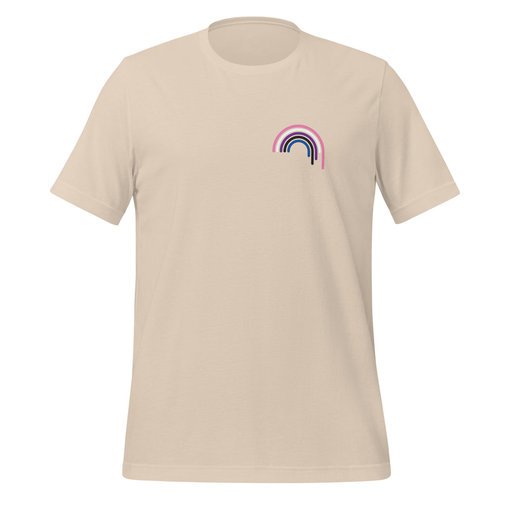 Genderfluid Rainbow Drip Unisex T-Shirt