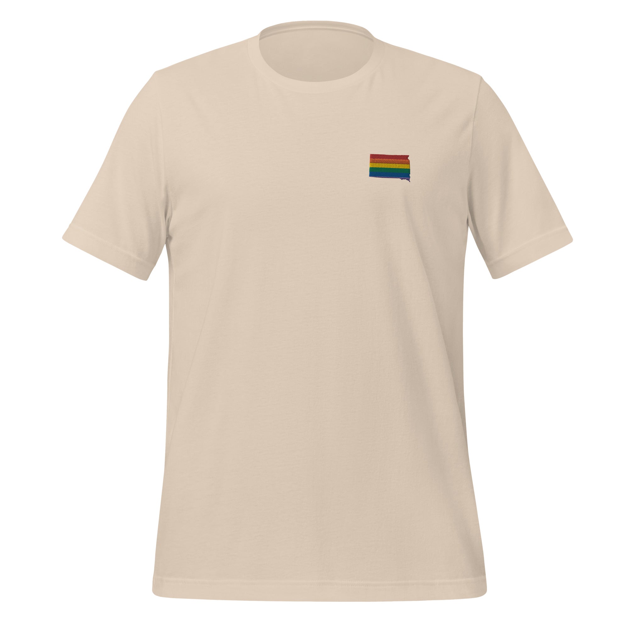 South Dakota Rainbow Embroidered Unisex T-Shirt